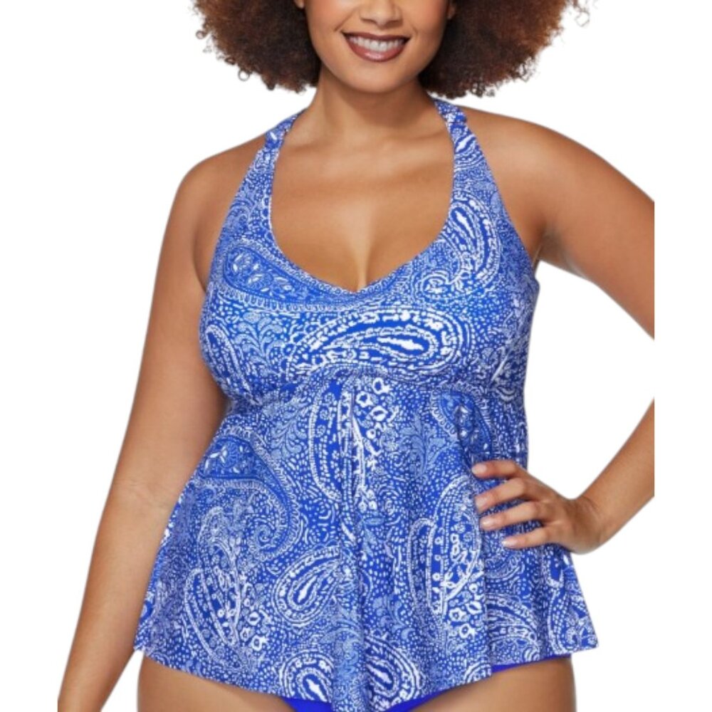 NWT Raisins Curve Aviva V-Neck Tankini